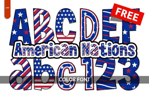 American Nations: A Color Font for Celebratory Design