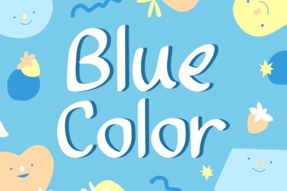 Blue Color Font: Serenity Meets Style in Design