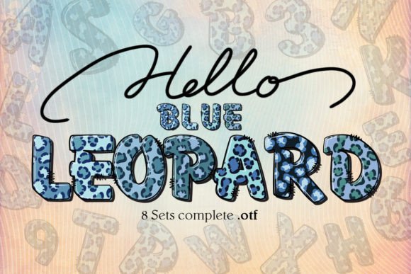 Blue Leopard: Wild Typography for Bold Design