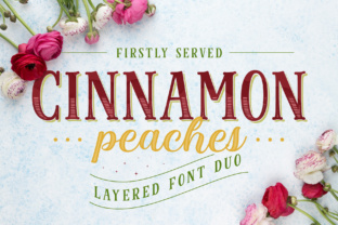 Cinnamon Peaches Family: Layered Fonts for Modern Design