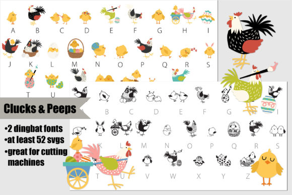 Clucks and Peeps: Designing with SVG Dingbat Fonts