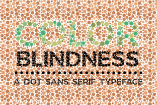 Color Blindness: A Unique Typeface for Modern Design