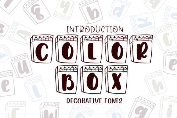 Color Box: A Playful Font for Creative Design