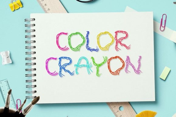 Color Crayon: A Playful Font for Modern Design
