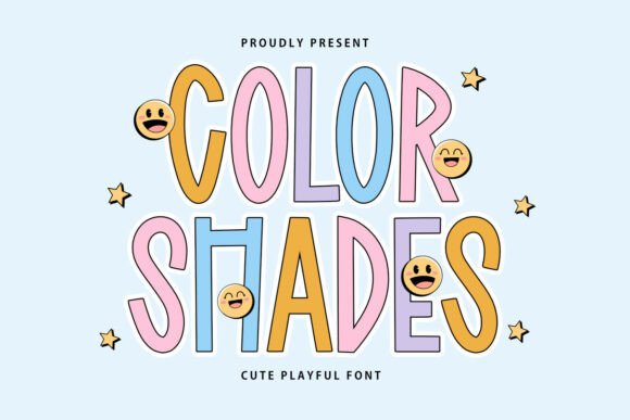 Color Shades: A Playful Font for Modern Design