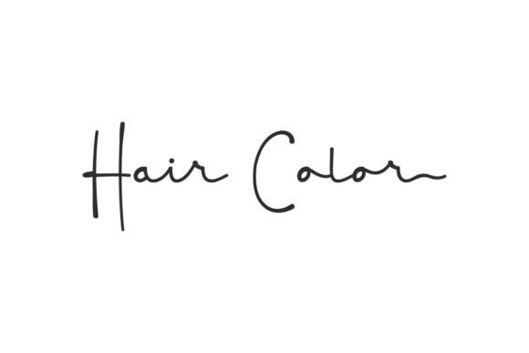 Discover the Charm of Hair Color Font