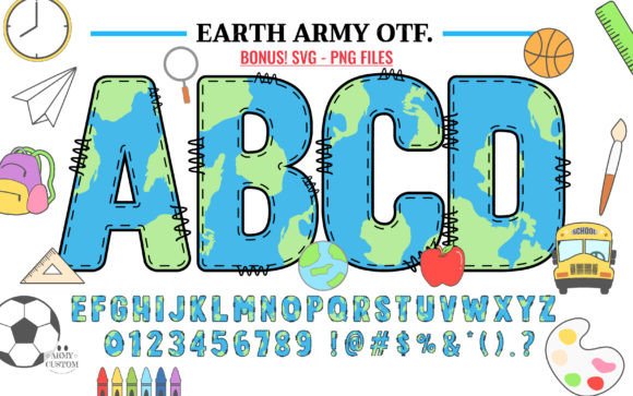 Earth Army: A Dynamic Color Font for Modern Design