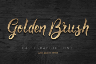 Golden Brush: Elevate Designs with Artisan Typography