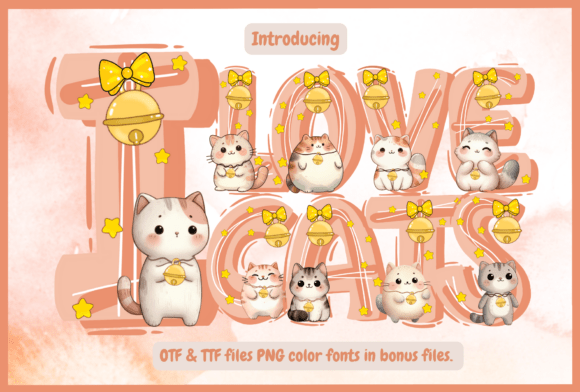 I Love Cats: A Delightful Font for Whimsical Design