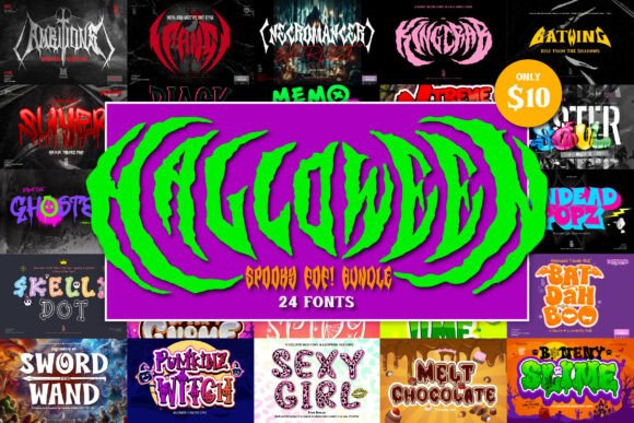 Pumkinzwitch: Unleash Spooky Creativity with This Halloween Font Bundle