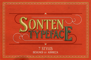 Sonten Typeface: A Versatile Serif Family for Modern Design