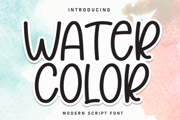 Water Color: A Charismatic Font for Whimsical Design